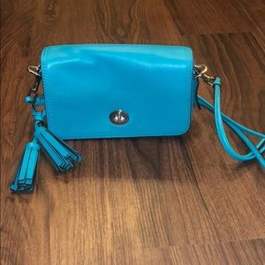 Turquoise Coach Crossbody